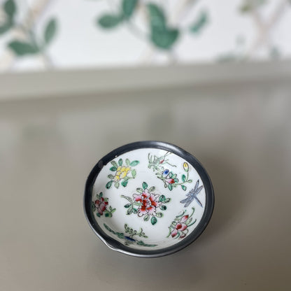 Hand-Painted Floral Trinket Dish