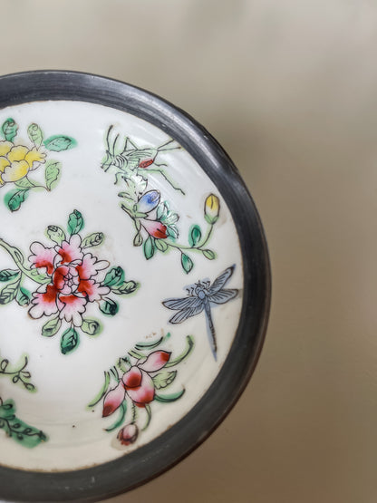 Hand-Painted Floral Trinket Dish