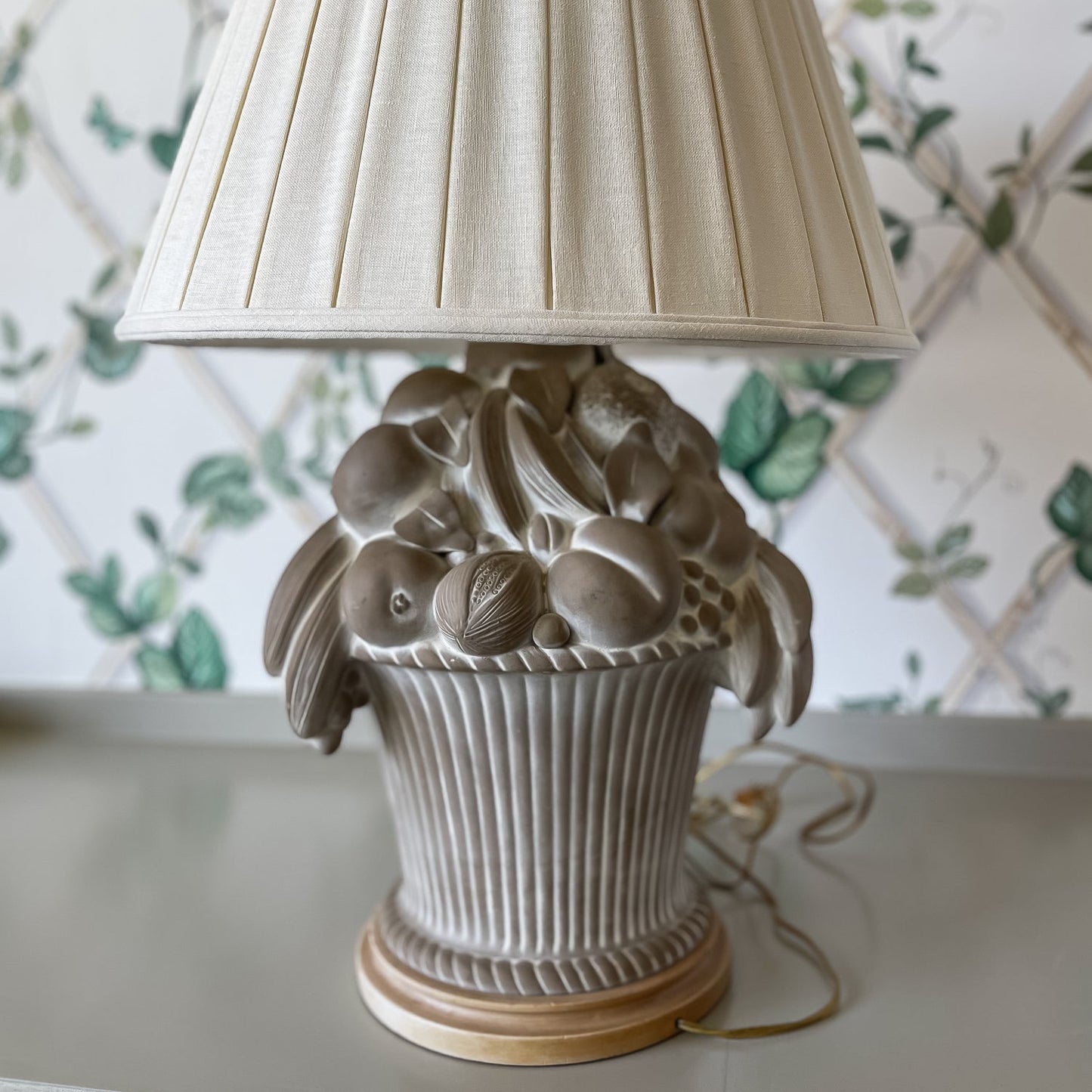 Vintage Fruit Basket Lamp