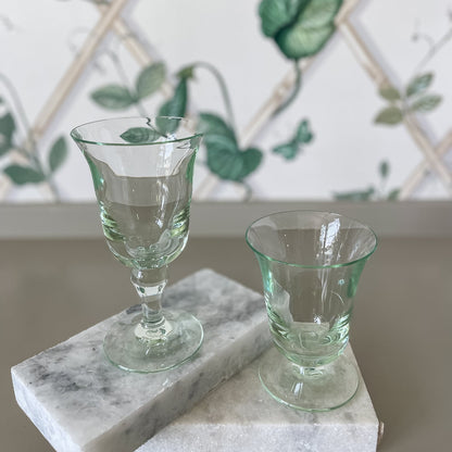 Acrylic Green Wine Glasses