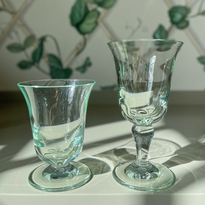 Acrylic Green Wine Glasses