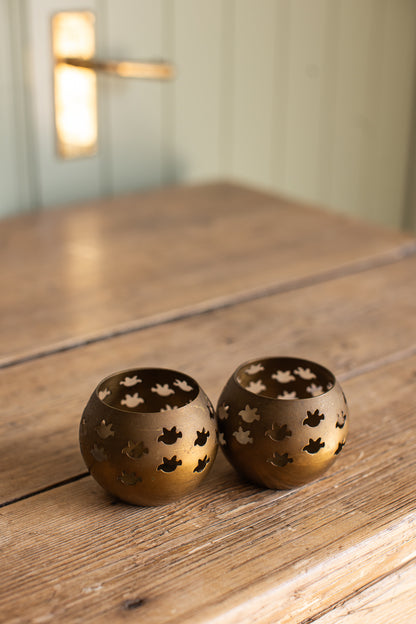 Vintage Brass Tealight Holders