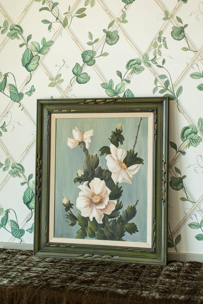 Hibiscus in Green Painting