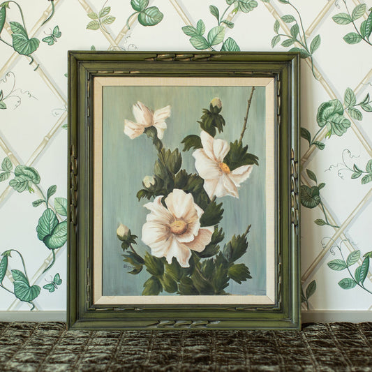 Hibiscus in Green Painting