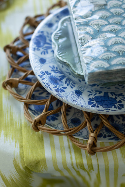 Delft Blue Paper Dinner Plates