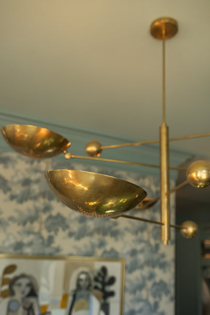 Get In My Orbit - Brass Star Chandelier