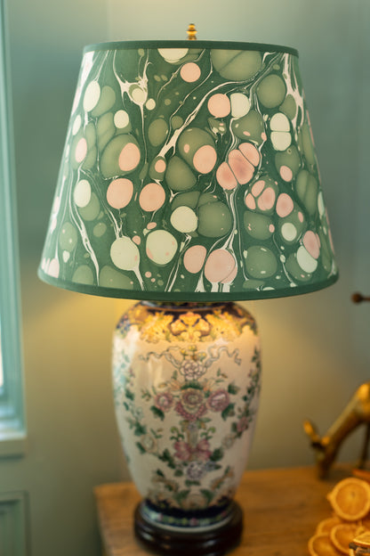14" Hand Marbled Lampshade
