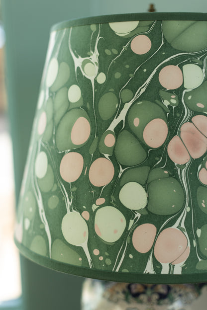 14" Hand Marbled Lampshade