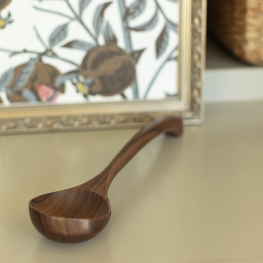 12’’ Walnut Wooden Ladle