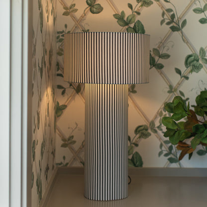 Oversized Striped Lamp