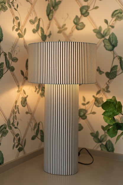 Oversized Striped Lamp