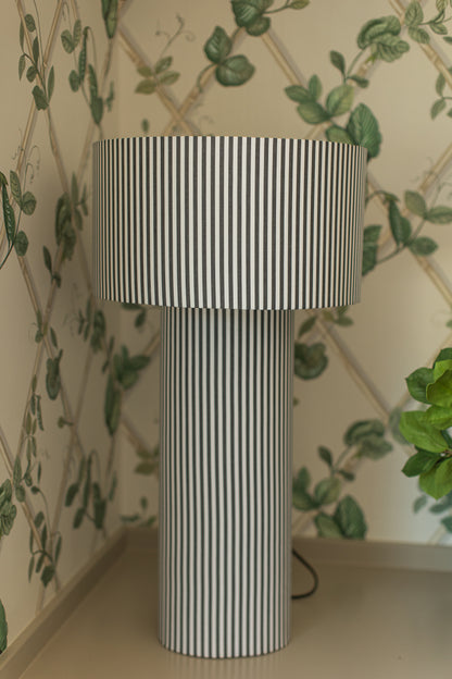 Oversized Striped Lamp
