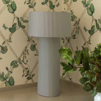 Oversized Striped Lamp
