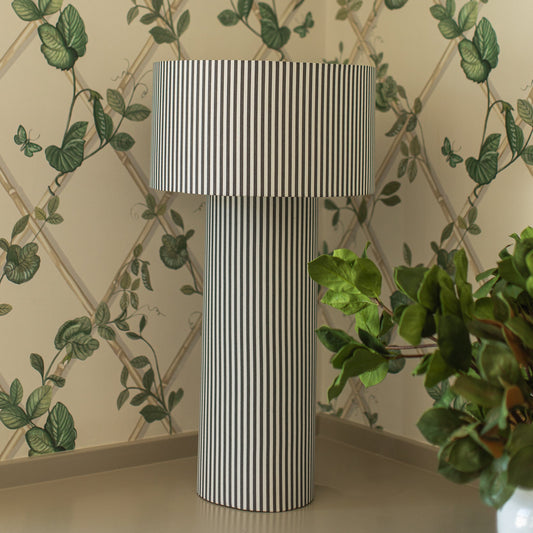Oversized Striped Lamp