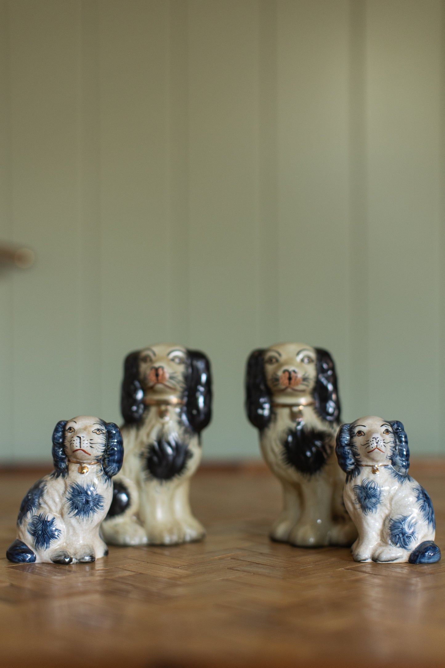 Blue Staffordshire Pair, Small