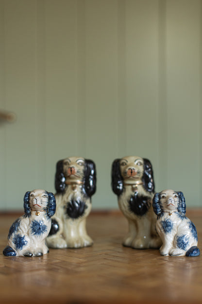 Blue Staffordshire Pair, Small