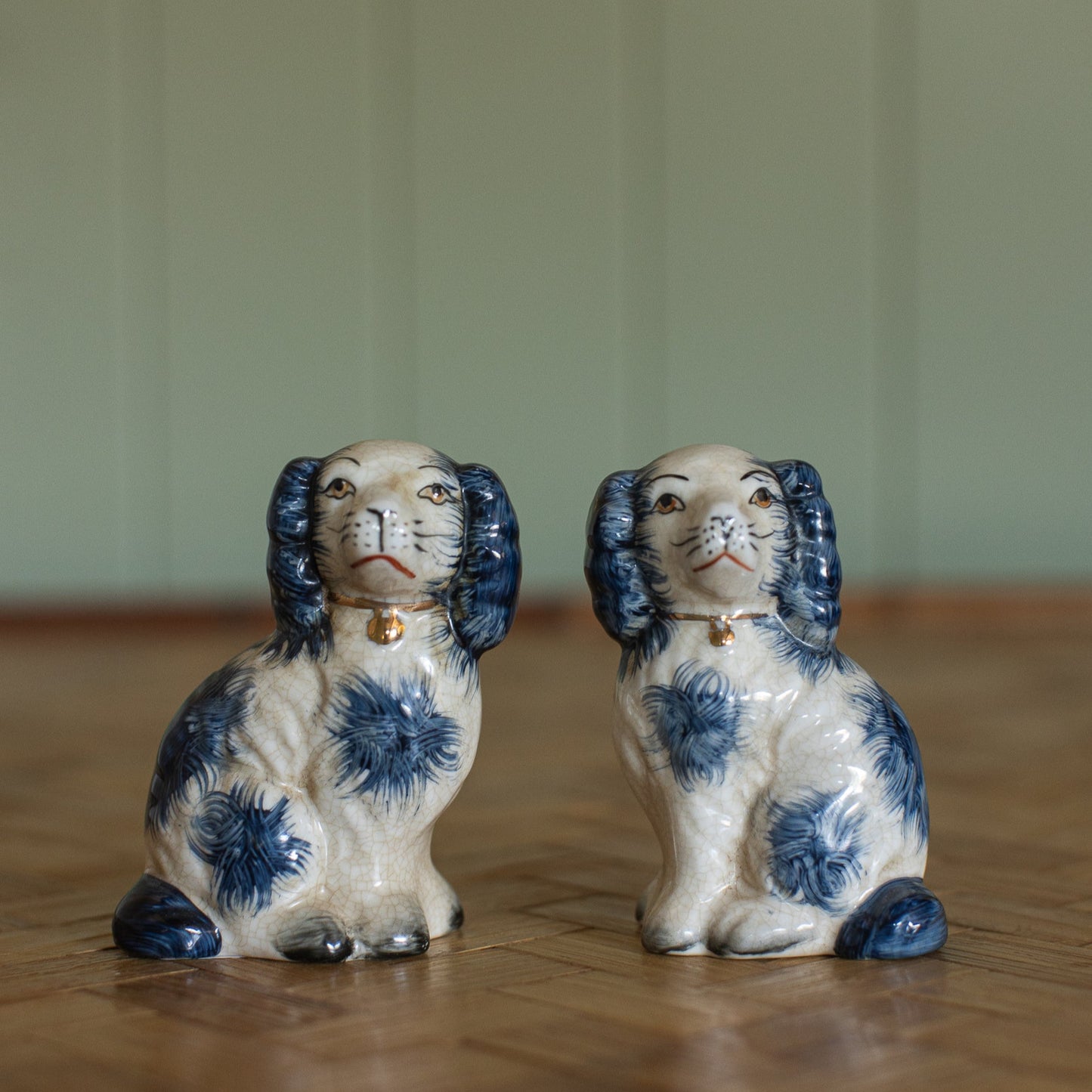 Blue Staffordshire Pair, Small