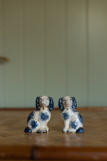 Blue Staffordshire Pair, Small