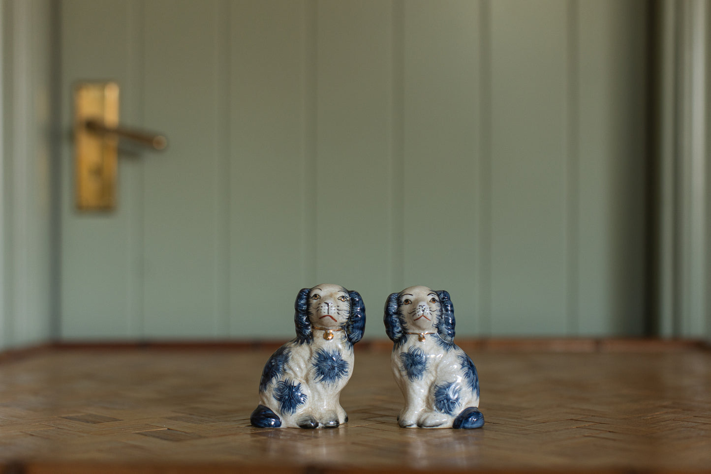 Blue Staffordshire Pair, Small