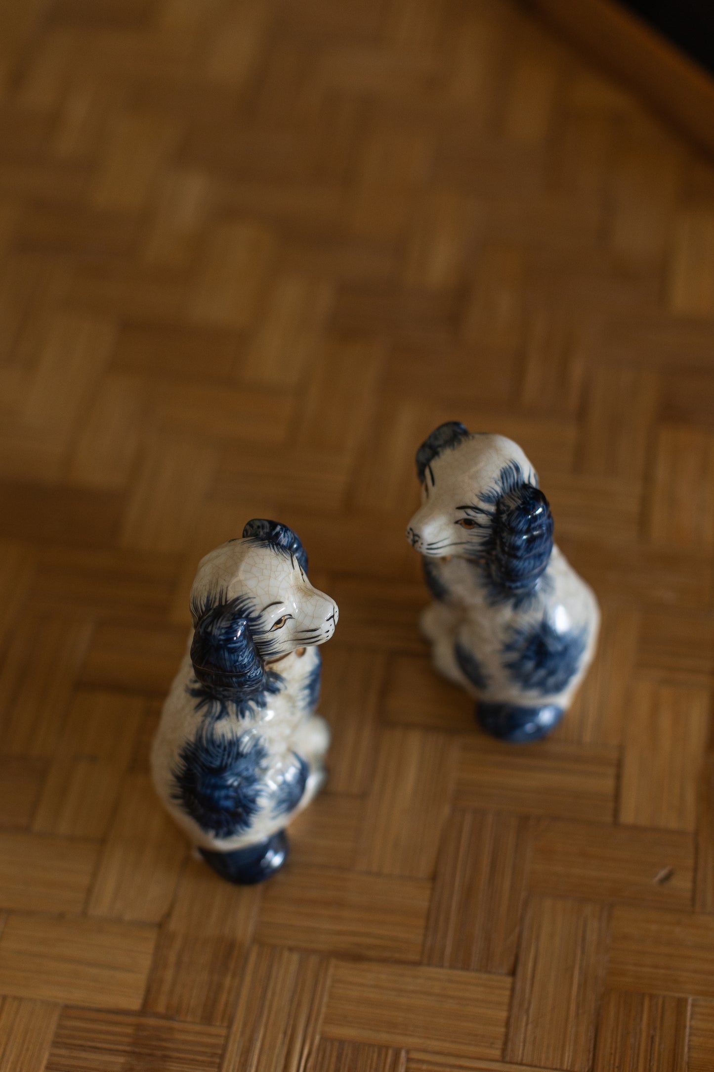 Blue Staffordshire Pair, Small