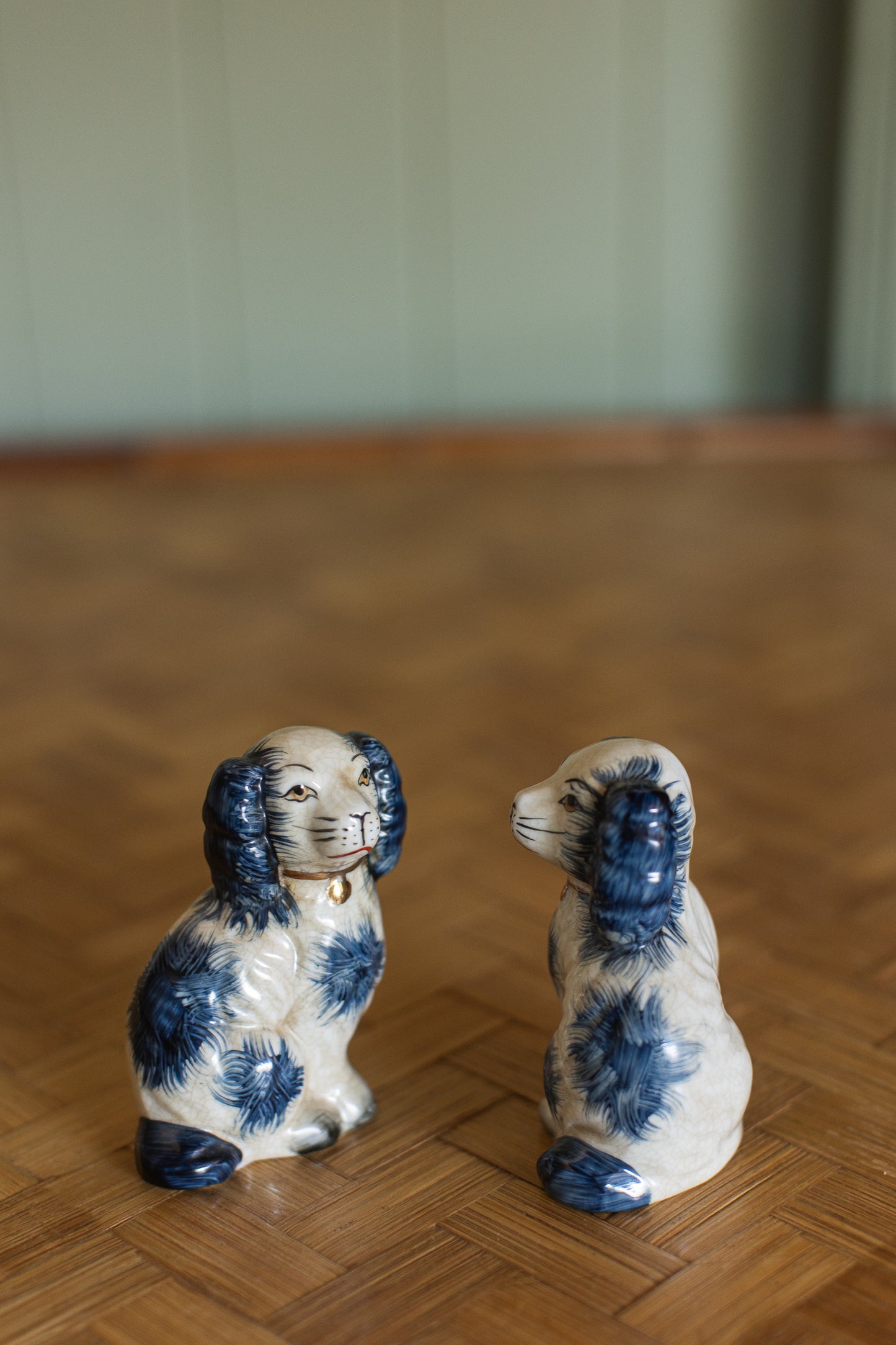 Blue Staffordshire Pair, Small
