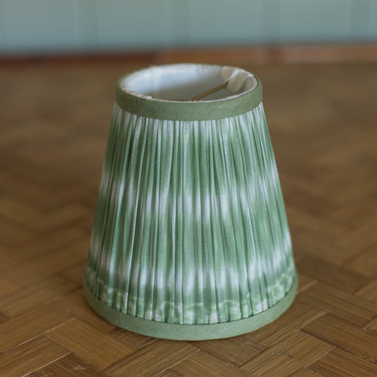 Green Ikat Chandelier Shades, 5"
