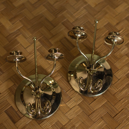 Vintage Brass Wall Sconces