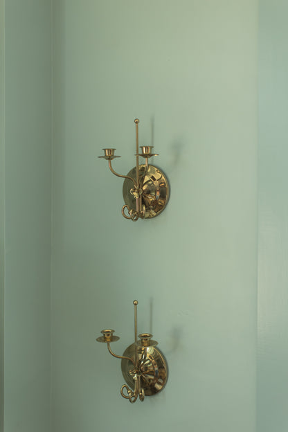 Vintage Brass Wall Sconces