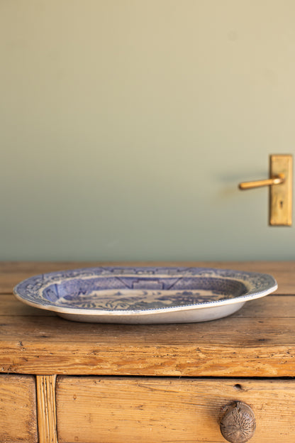 Vintage Blue Willow Platter
