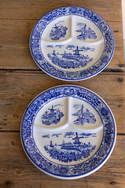 Vintage Kenro China Divided Plates