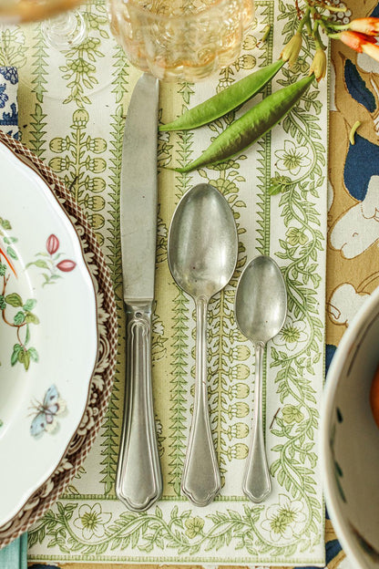 Filet Toiras Vintage 5-Piece Flatware + Serving Pieces (Sambonet)