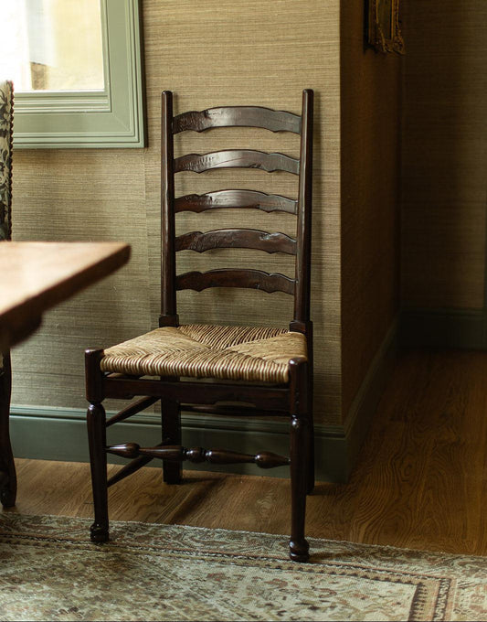 English Country Ladderback Side Chair