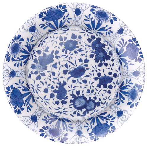 Delft Blue Paper Dinner Plates