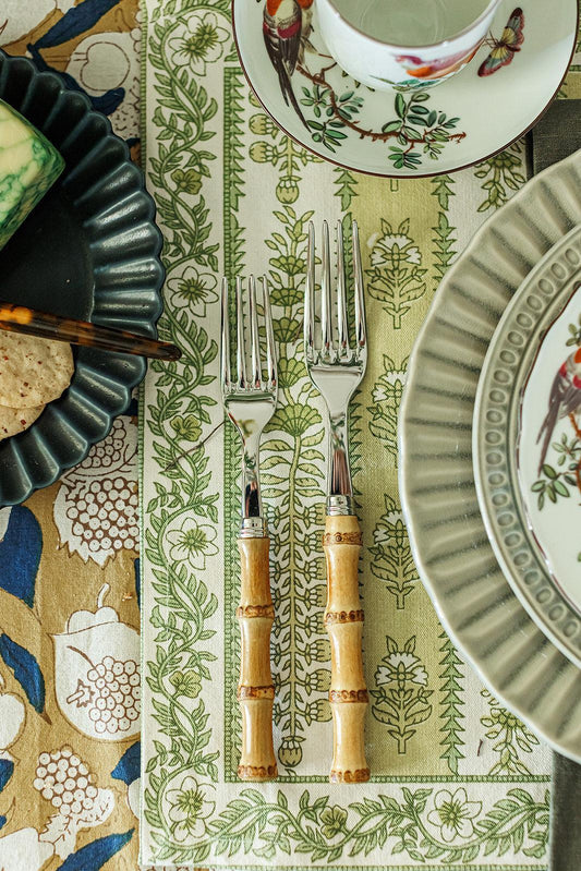 Avignon Green Placemats, Set of 6