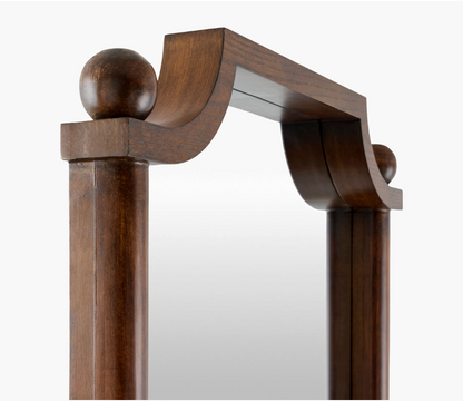 Ball Finial Floor Length Mirror
