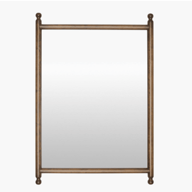 Bobbin Wood Mirror - OAKSTREET SHOPPE