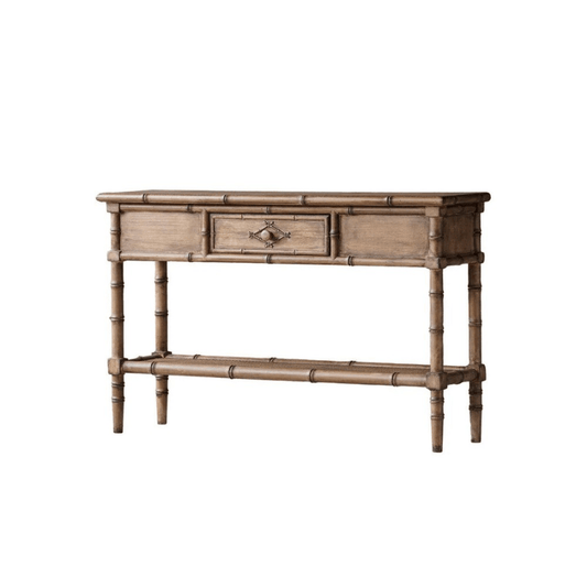 Faux Bamboo Console Table - OAKSTREET SHOPPE