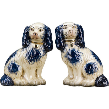 Blue Staffordshire Pair, Small