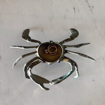 Vintage Brass Crab