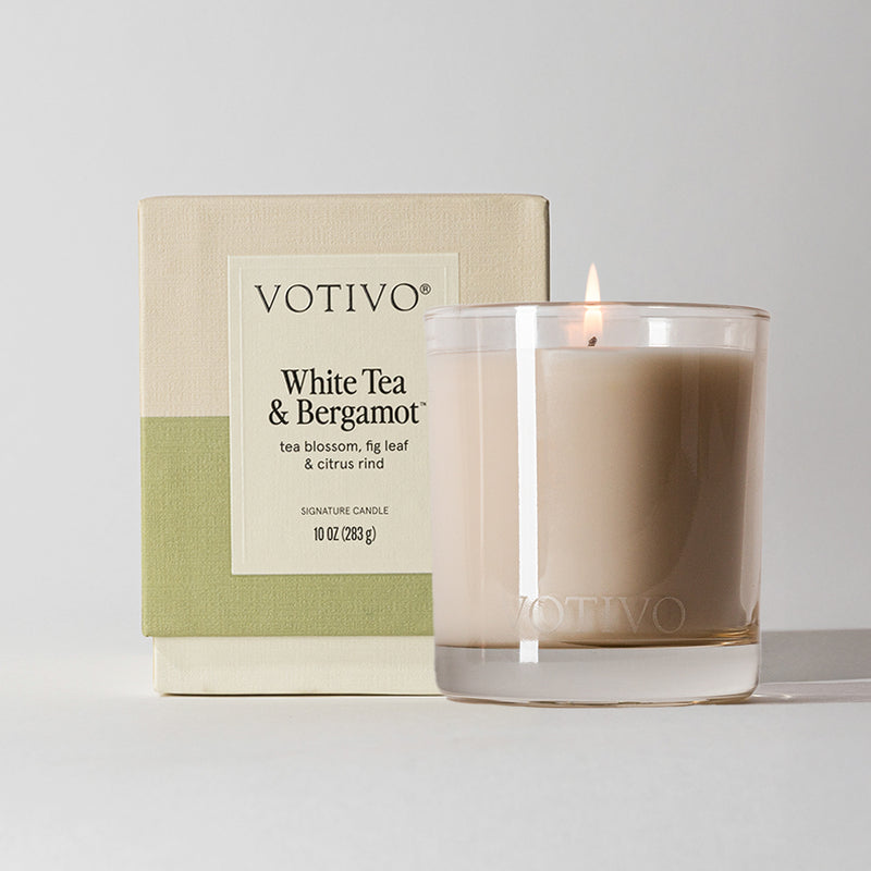 Votivo Candle, White Tea & Bergamot