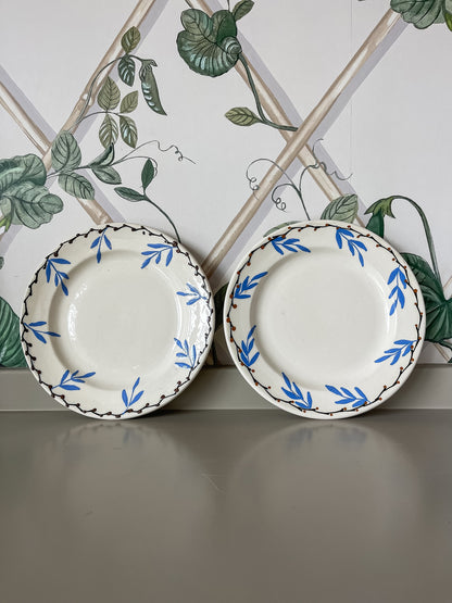 Hand-Painted Blue & White Plates