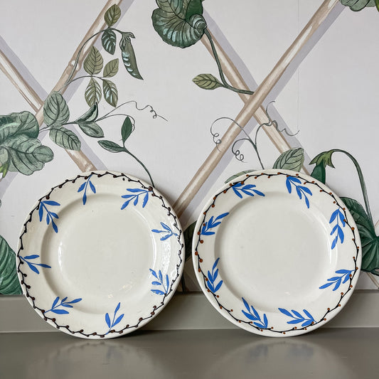 Hand-Painted Blue & White Plates