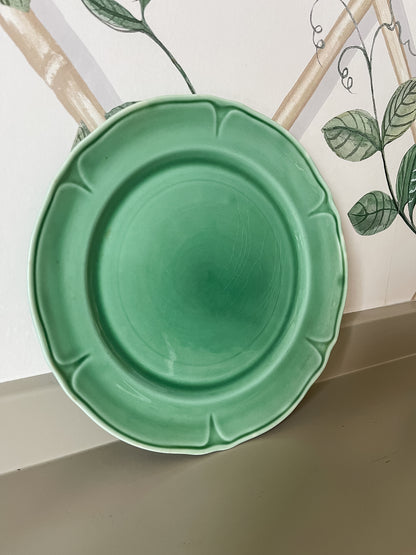 Green Glazed Vintage Plate