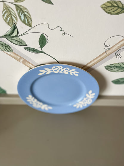 Blue Vintage Floral Plate