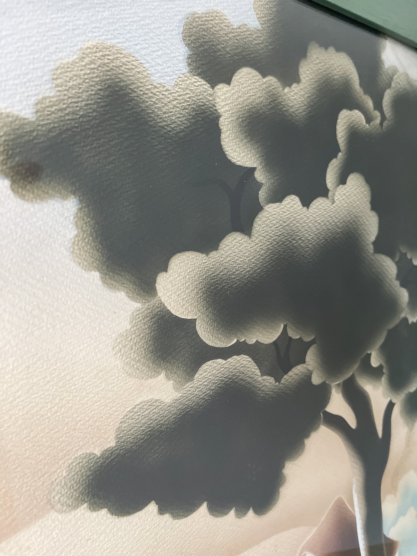 Mid-Century Airbrush Landscape