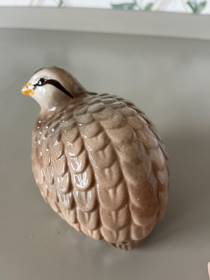 Quail Ceramic Figurine- Large