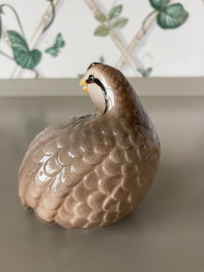 Quail Ceramic Figurine- Medium