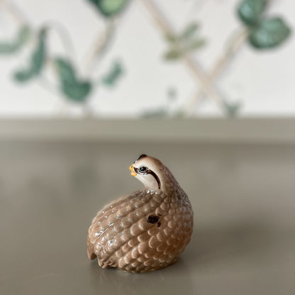 Quail Ceramic Figurine- Small