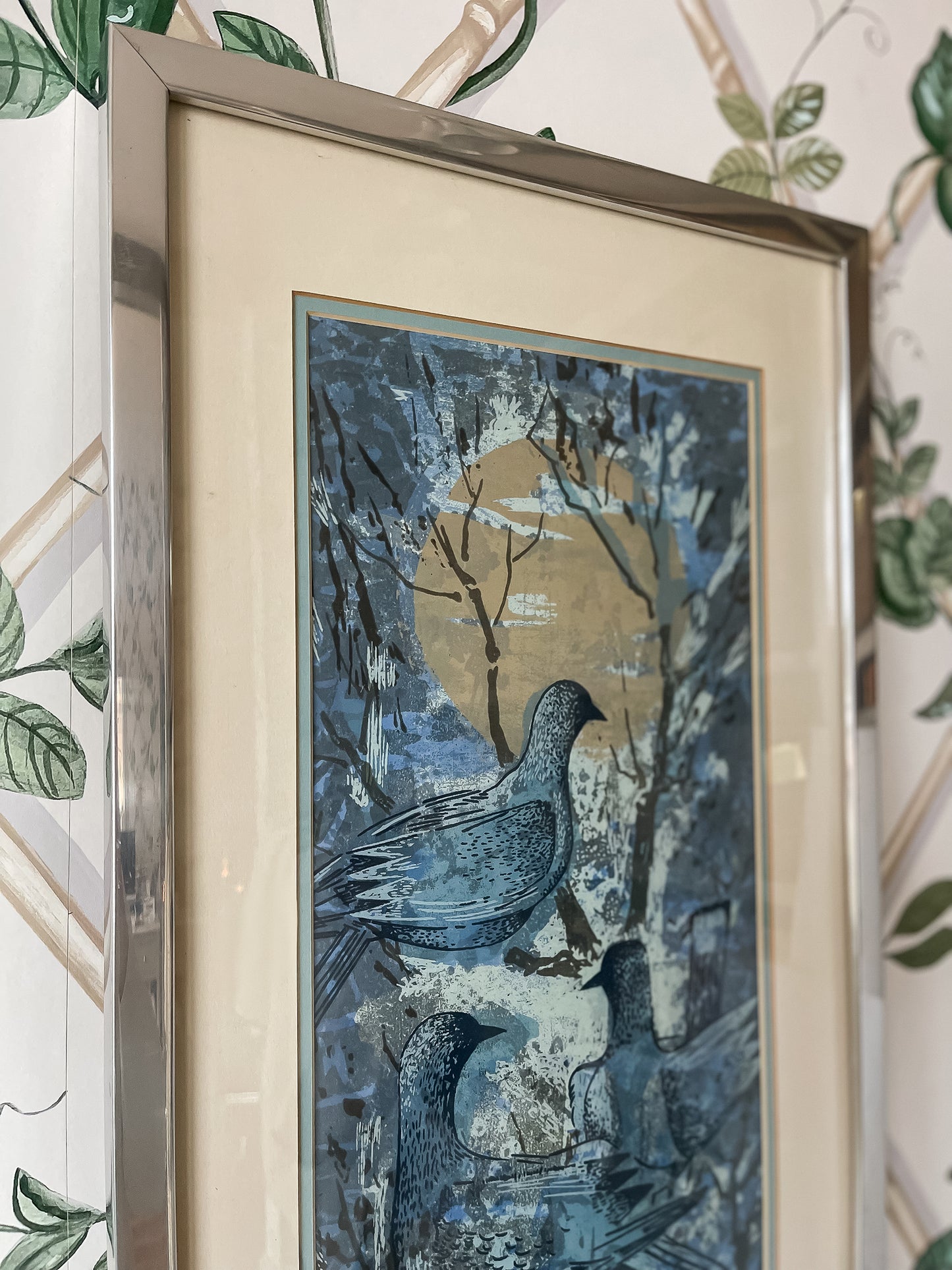 MCM Bird Lithograph