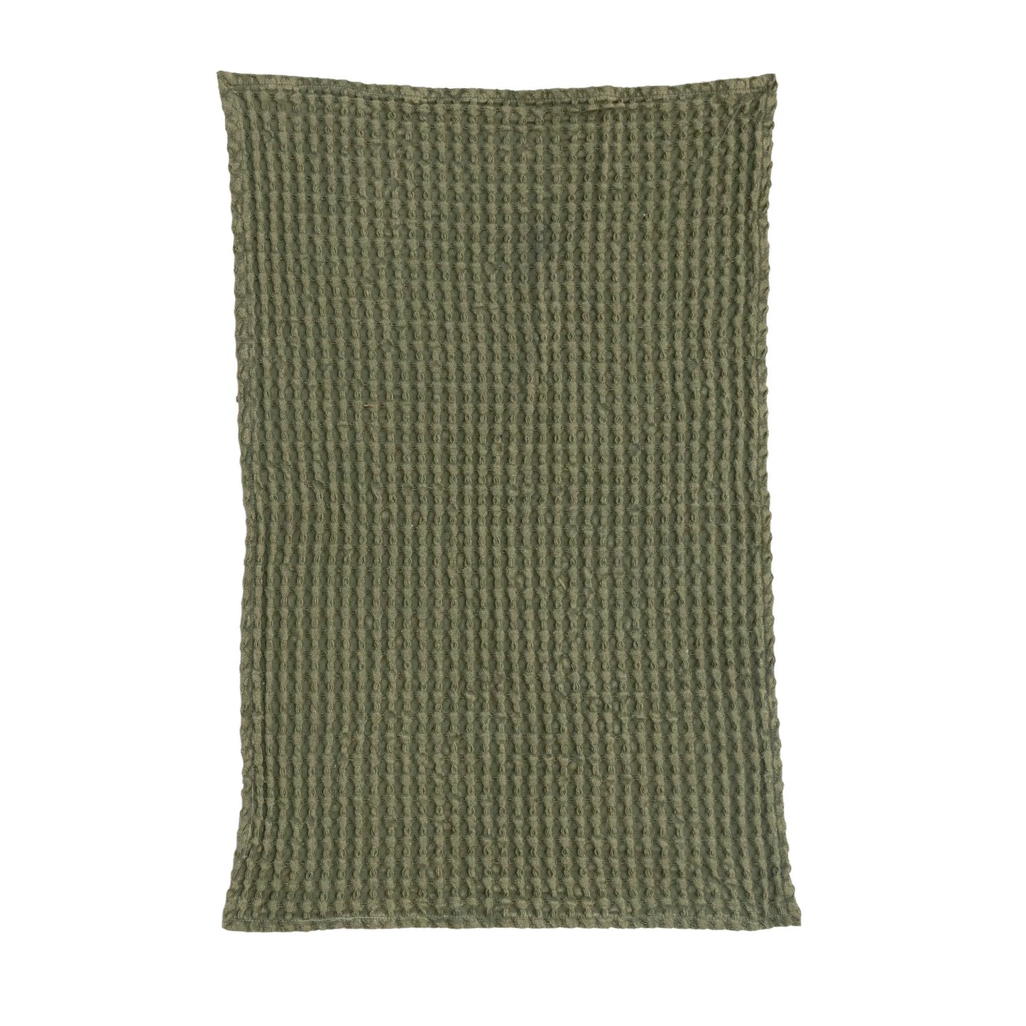 Waffle Weave Dish Towels, Green